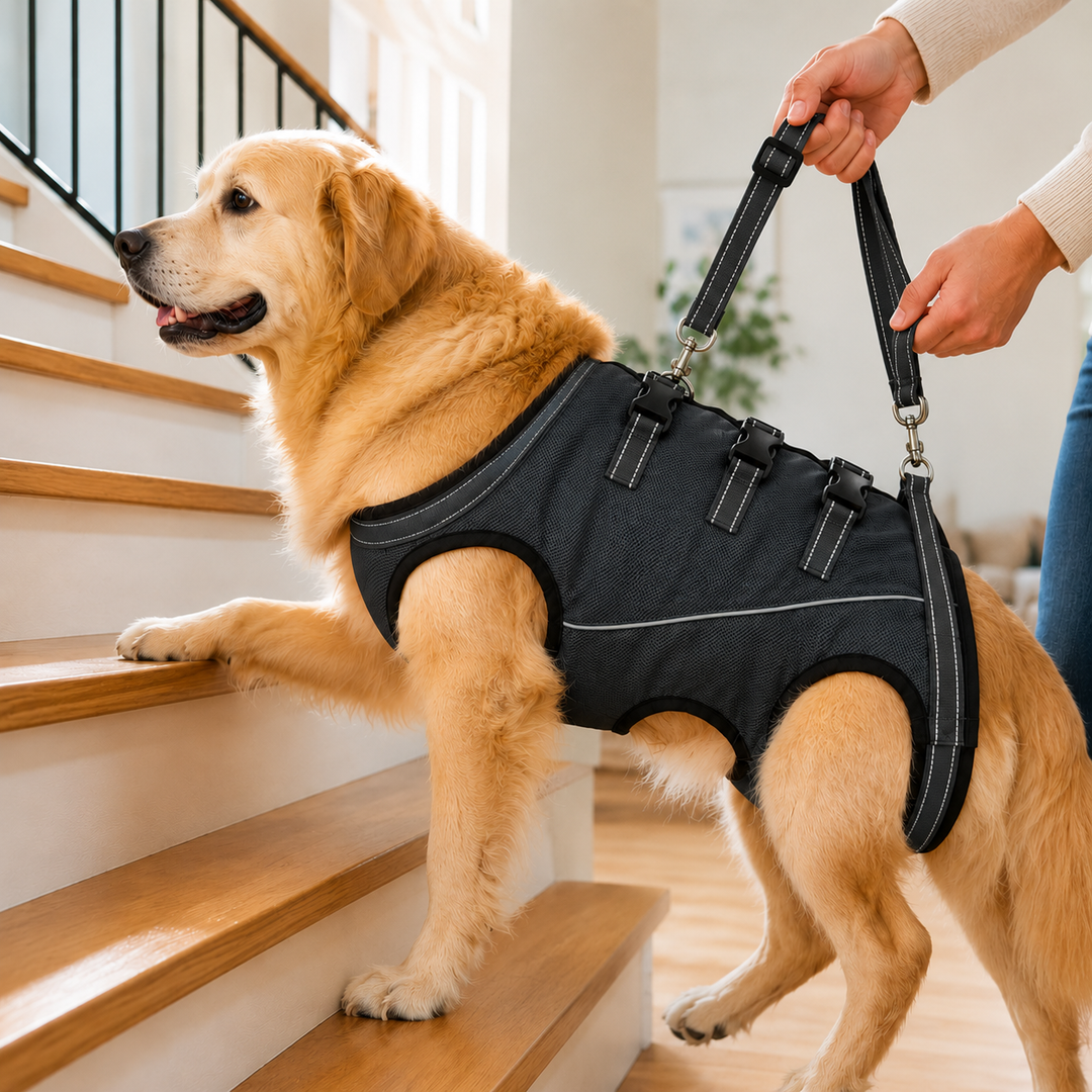 Full-Body Dog Mobility Support Harness for Stairs & Car Rides