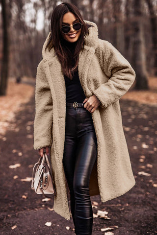 Women's Cosy Long Teddy Coat