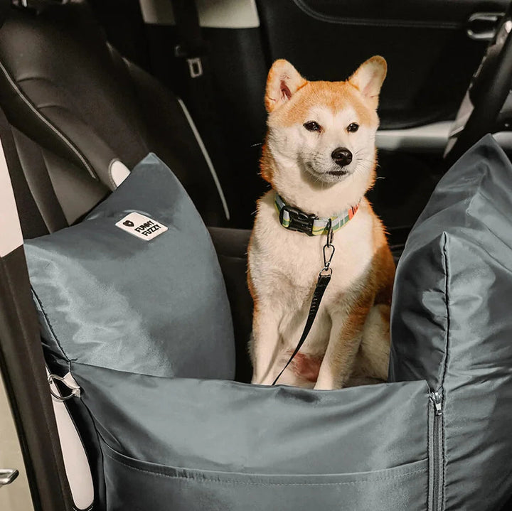 Portable Waterproof Dog Car Booster Seat with LATCH Anchors and Non Slip Base