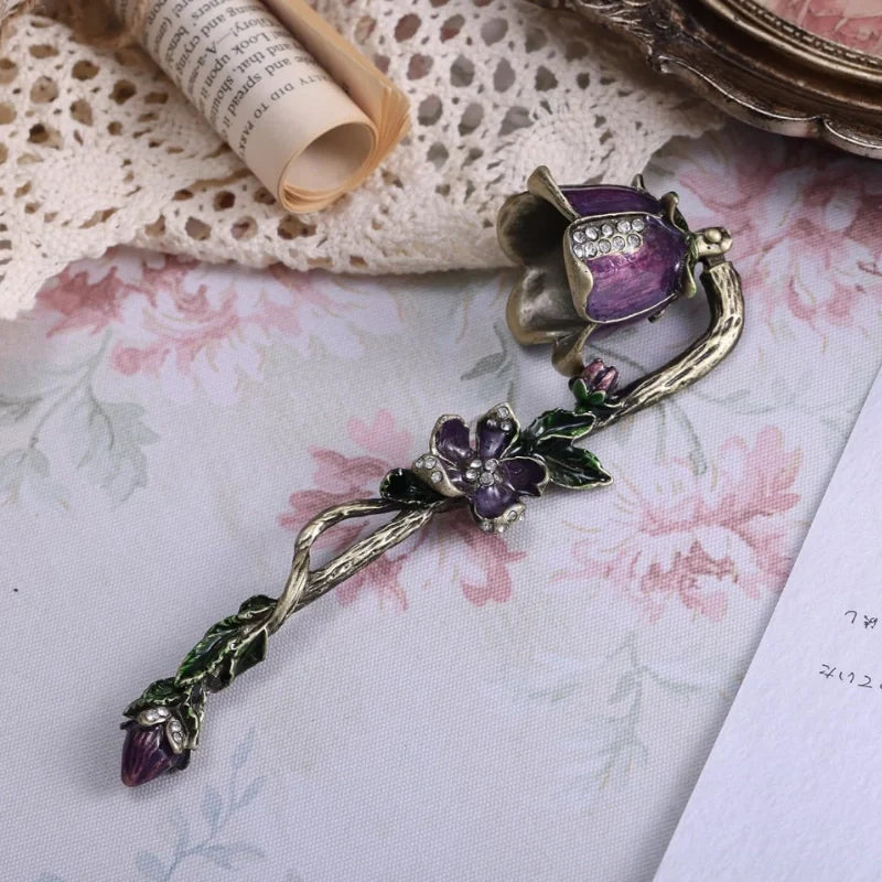 Candle Snuffer | Vintage Floral Design, Smoke-Free Snuffing