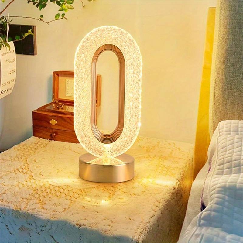 Regal Crystal Lamp | Stylish, Variability, Dimmable, Rechargeable