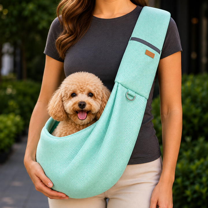 Crossbody Pet Sling Carrier for Small Dogs & Cats