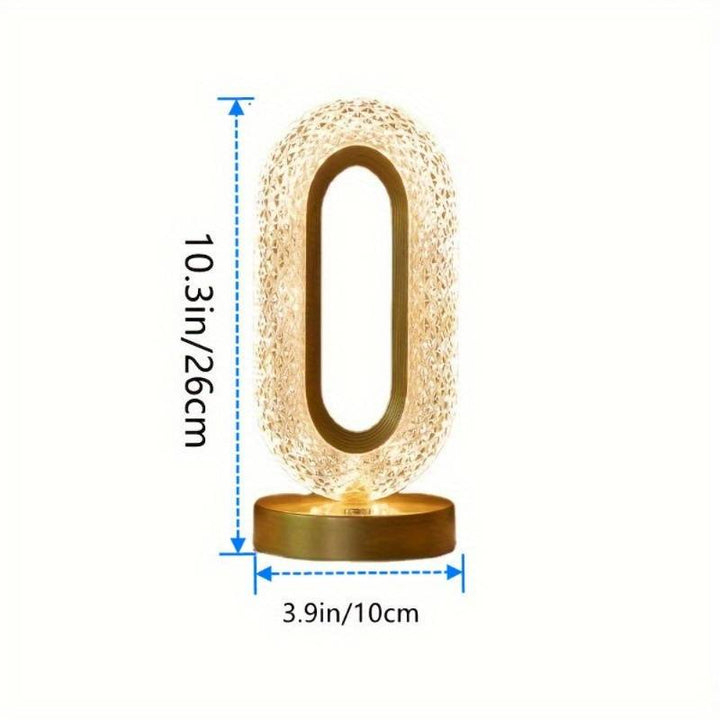 Regal Crystal Lamp | Stylish, Variability, Dimmable, Rechargeable
