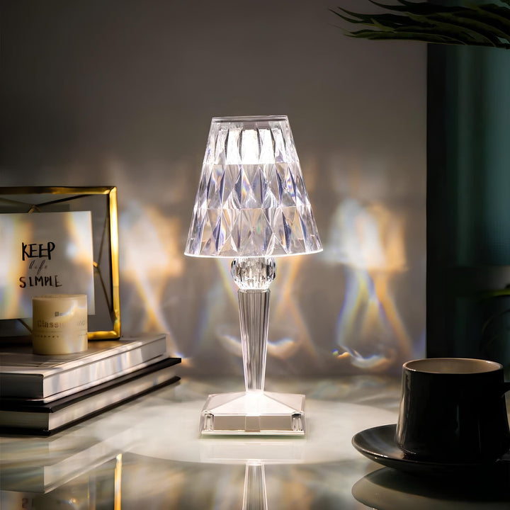 Sparkling Crystal Lamp | Touch-Sensitive Control, Rechargeable