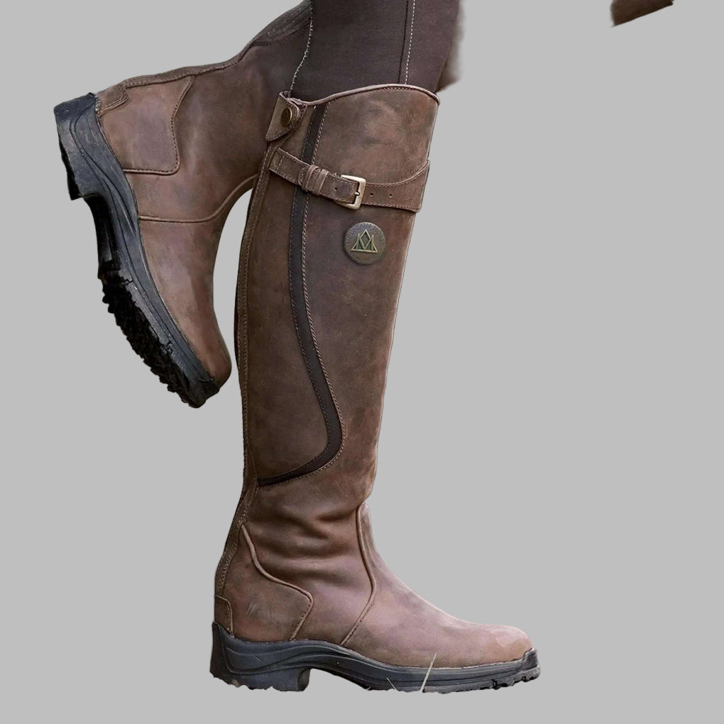 Women's Leather-Look Tall Winter Riding Boots