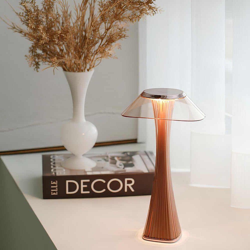 Sculpted Flare Lamp | Stylish and Elegant Design, Rechargeable Battery