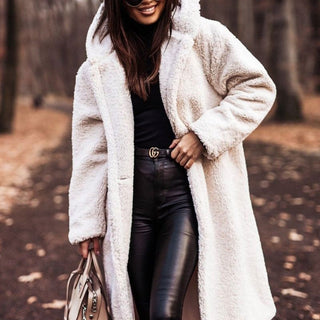 Women's Cosy Long Teddy Coat