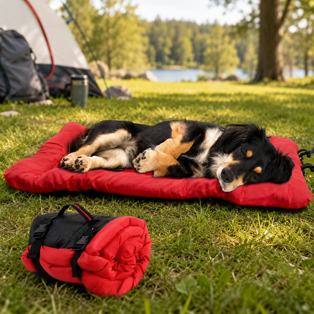 Portable Outdoor Dog Bed for Camping &Car Travel | Roll-Up Mat for Clean, Comfortable Rest
