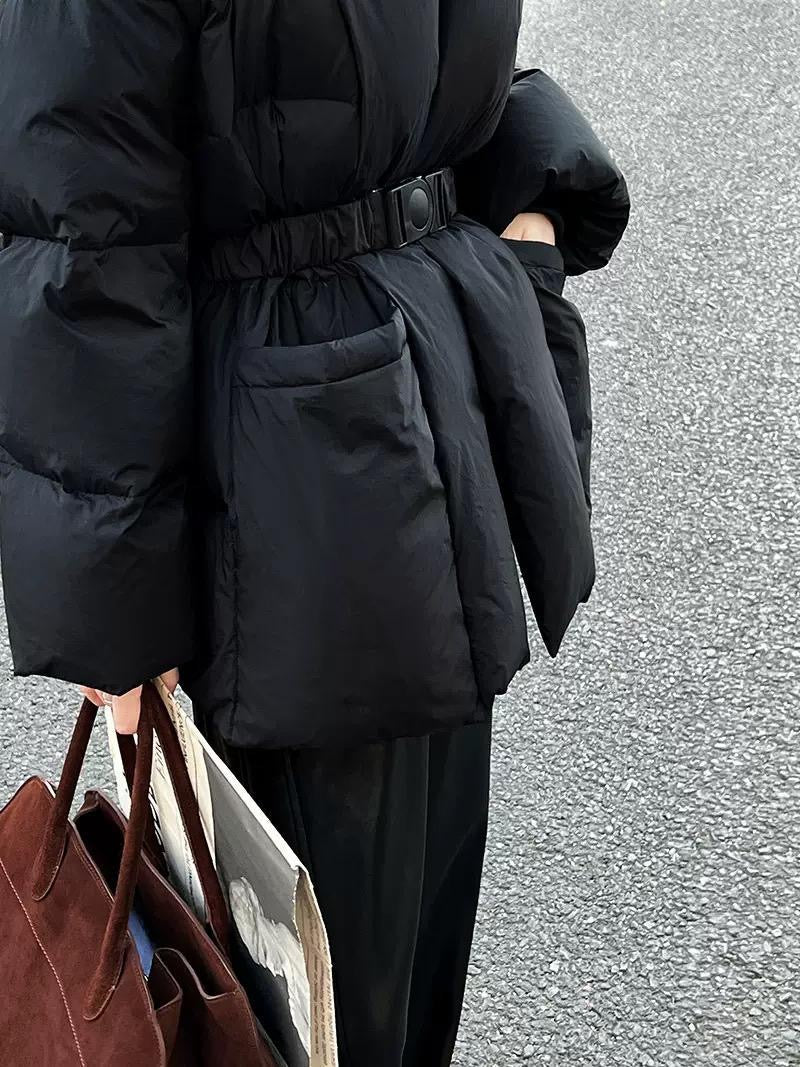Women's Belted Padded Jacket, image 5