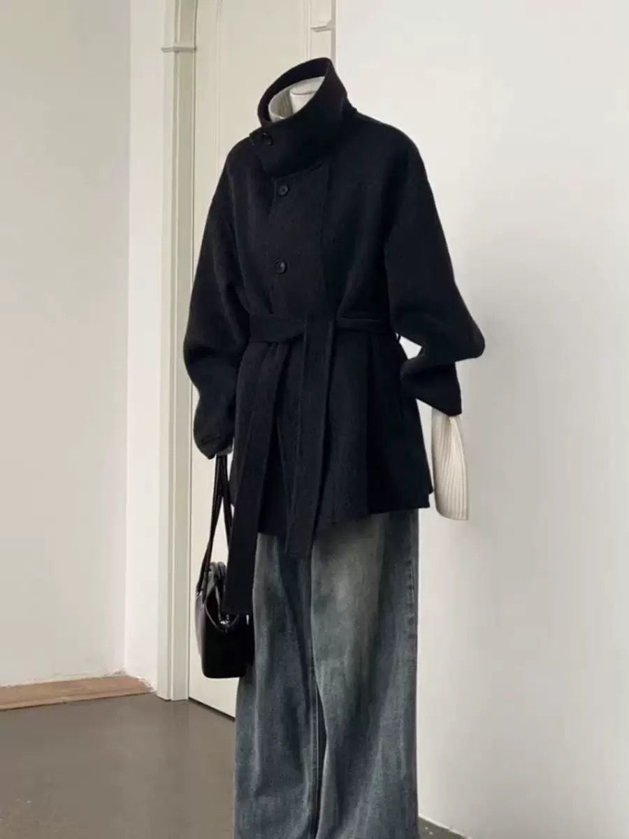 Belted Coat for Women in Brown, image 5