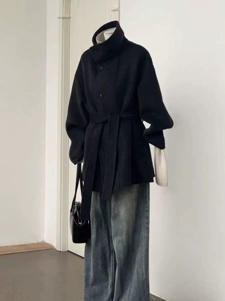 Belted Coat for Women in Brown, image 5