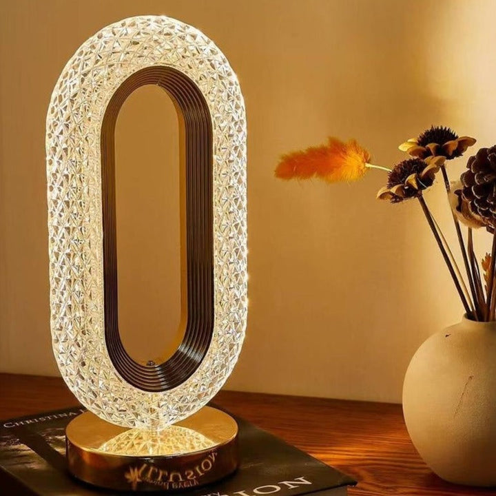 Regal Crystal Lamp | Stylish, Variability, Dimmable, Rechargeable