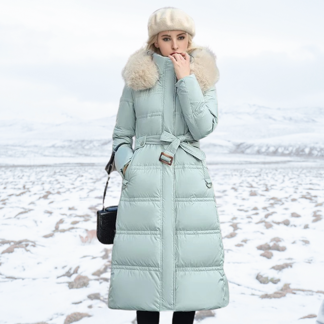 Women's Long Warm Hooded Winter Coat