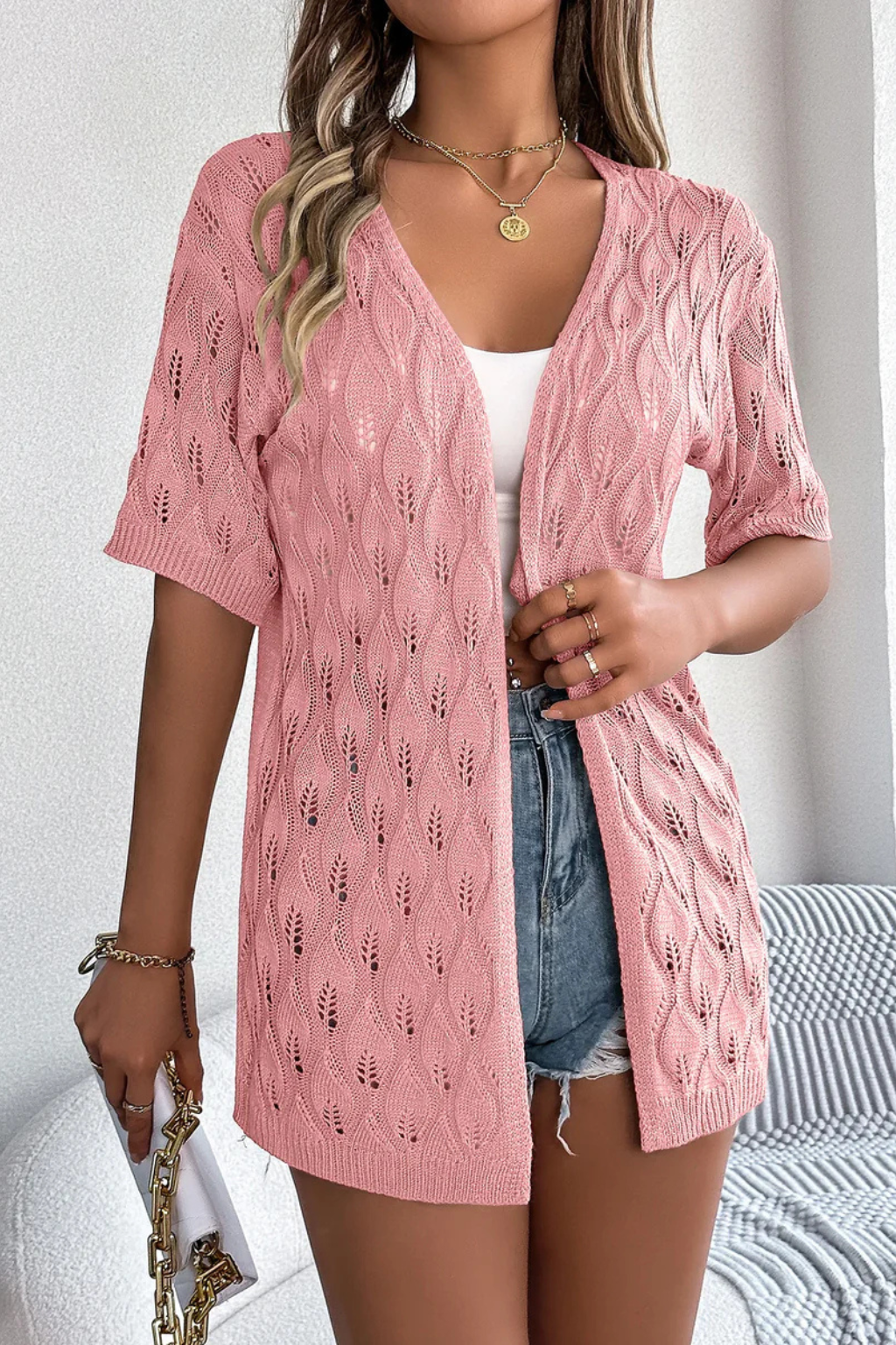 Women's Oversized Ribbed Cardigan for Everyday Wear, image 2