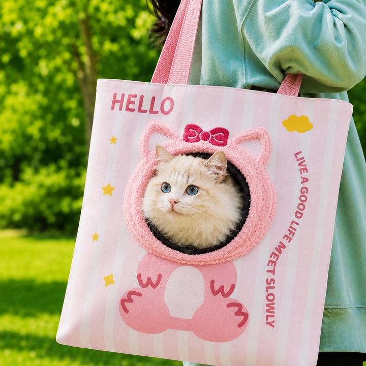Portable Small Pet Travel Tote Bag for Daily Outings
