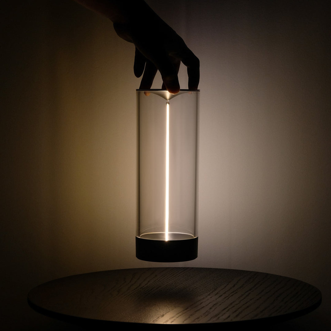 Cylindrical Beam Table Lamp | Modern Column Light, Two Sizes