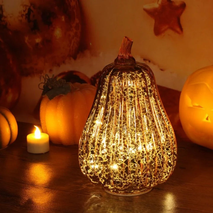 Hand-Blown Glass Lamp | Unique Hand-Blown Glass, Timer Function
