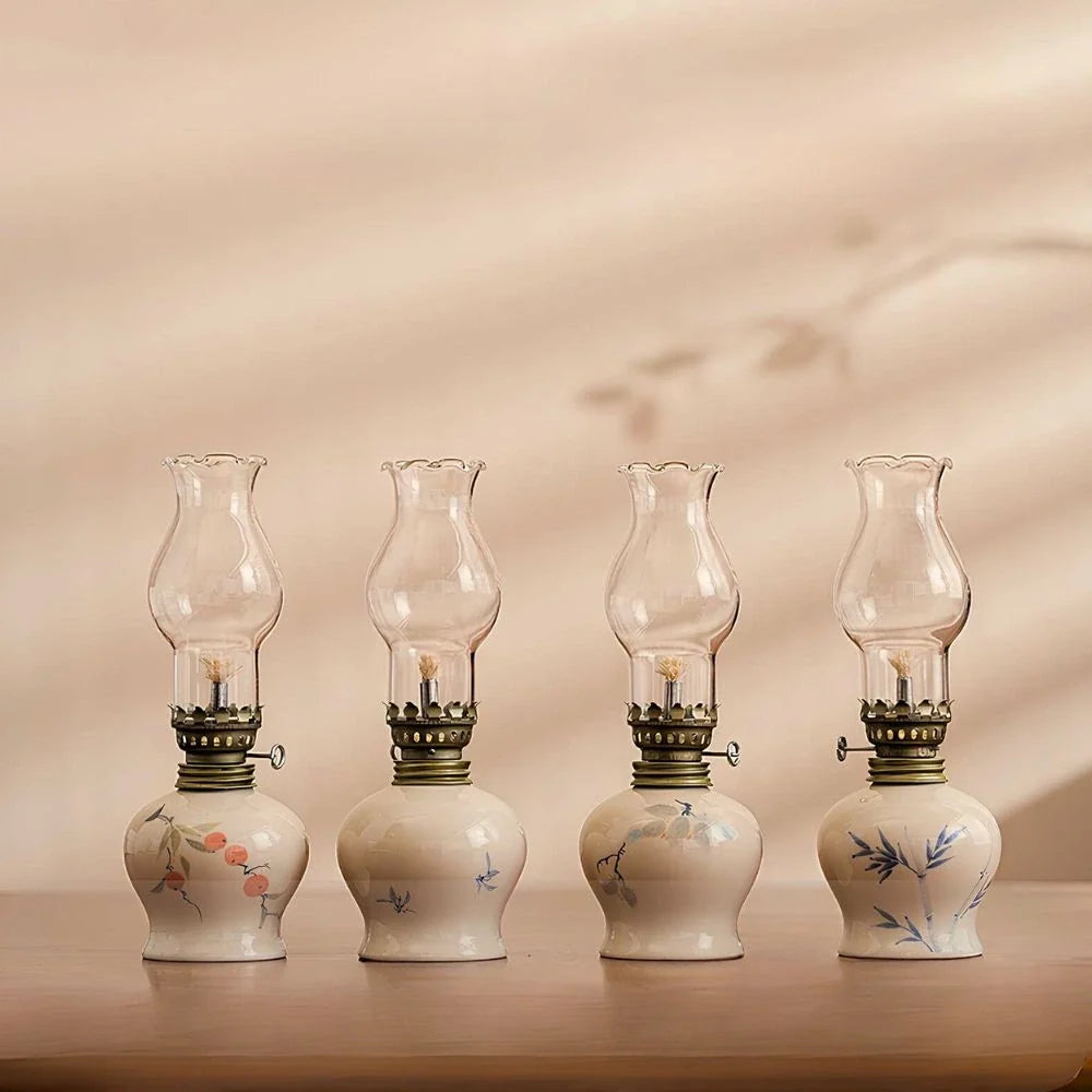 Oil Lantern | Artisan-Crafted Design, Adjustable Flame Control