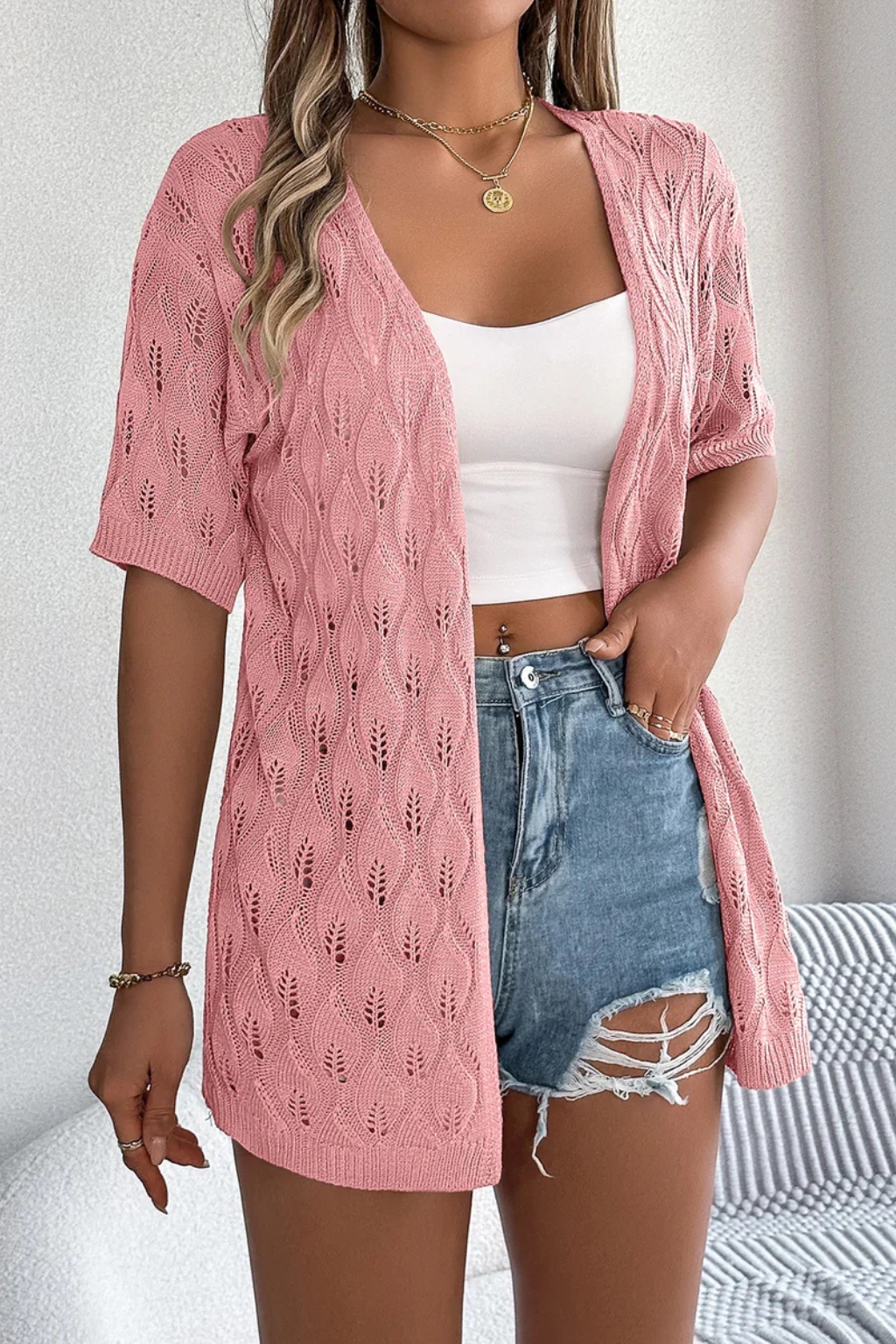 Women's Oversized Ribbed Cardigan for Everyday Wear, image 3