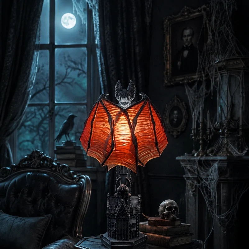 Bat Lamp | Gothic Craftsmanship, Versatile Statement Piece