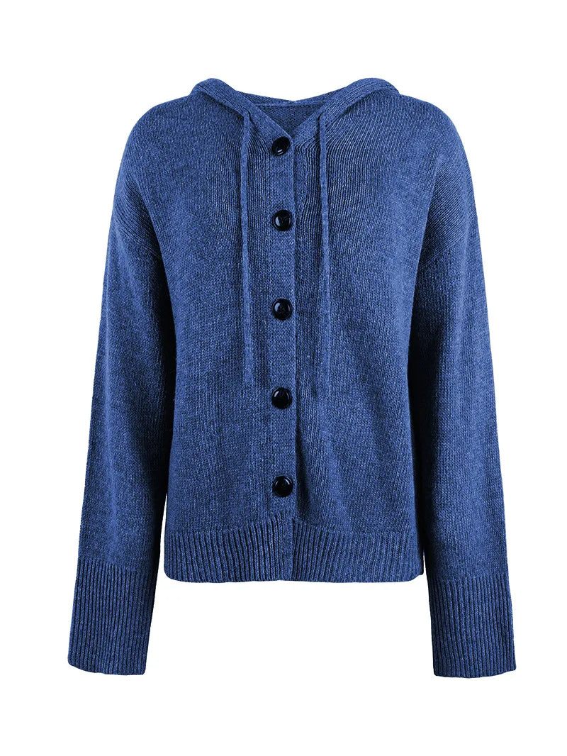 Hooded Button-Front Cardigan for Women, image 7