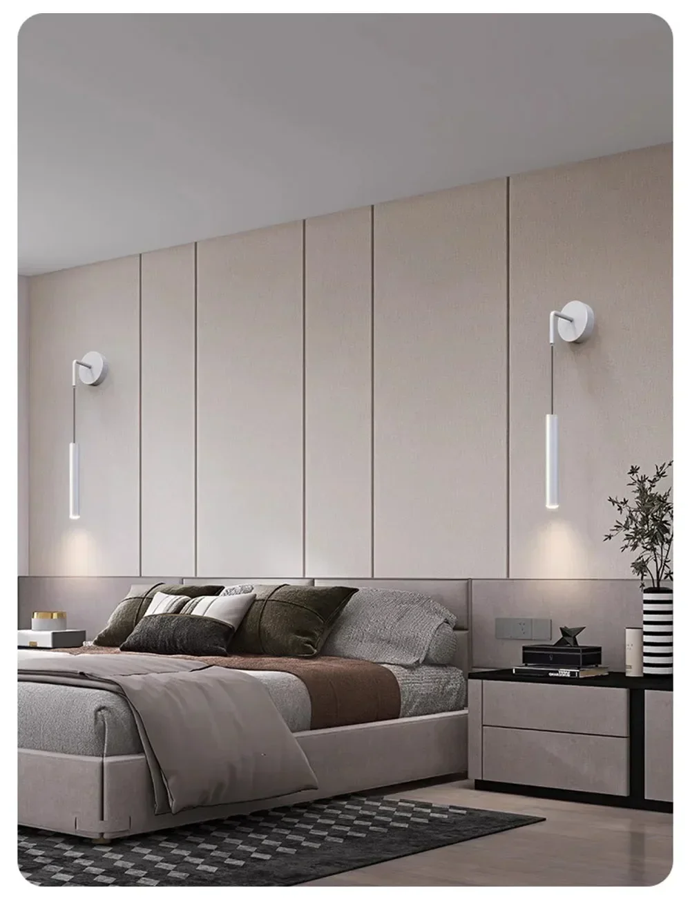 Modern Aluminium LED Wall Light – Minimalist Bedside Reading Sconce |