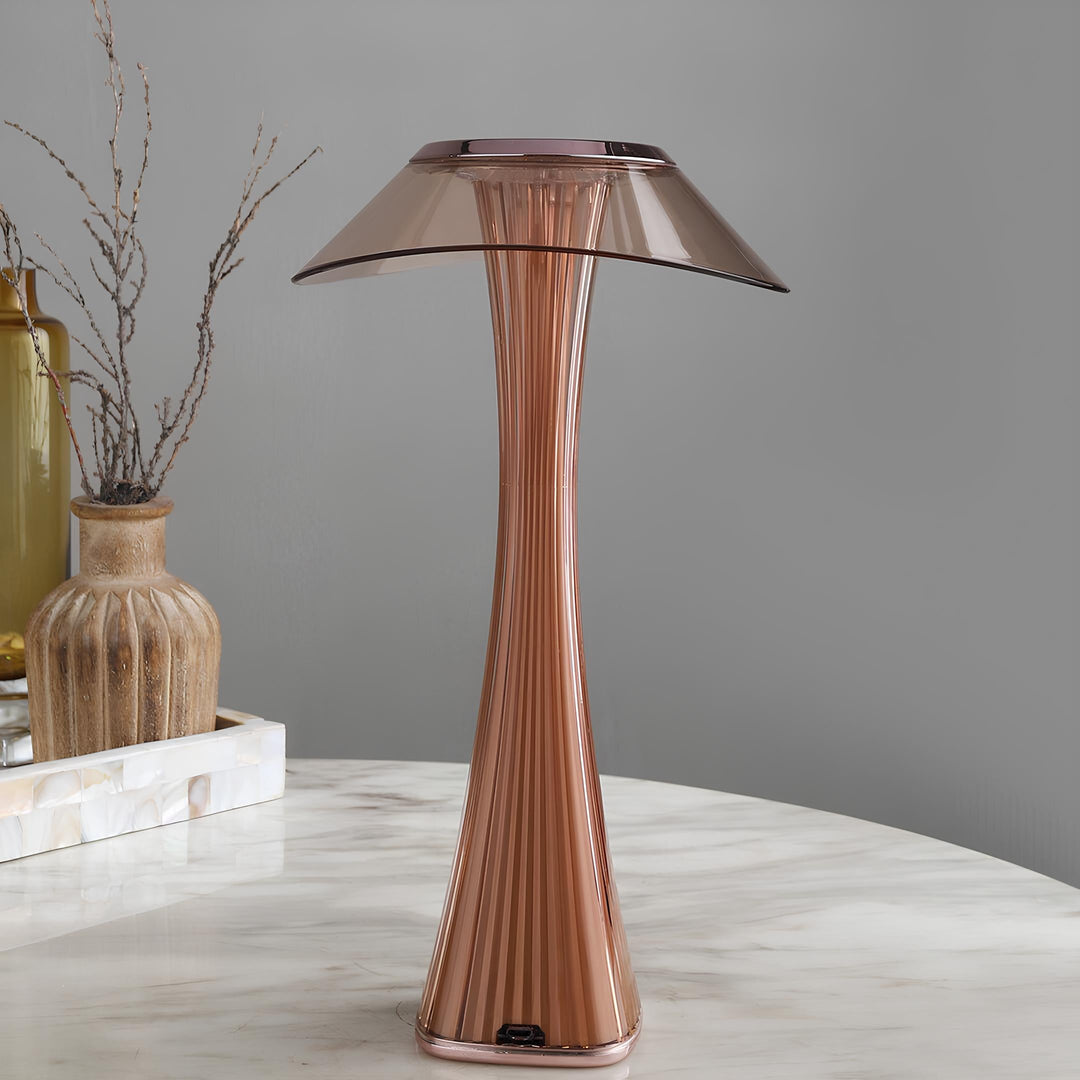 Sculpted Flare Lamp | Stylish and Elegant Design, Rechargeable Battery