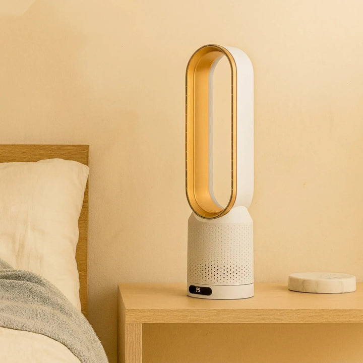 Airpure | 3-in-1 Air Cooler with Air Purifier | Bladeless Fan with 90° Oscillation & Touch LED 8