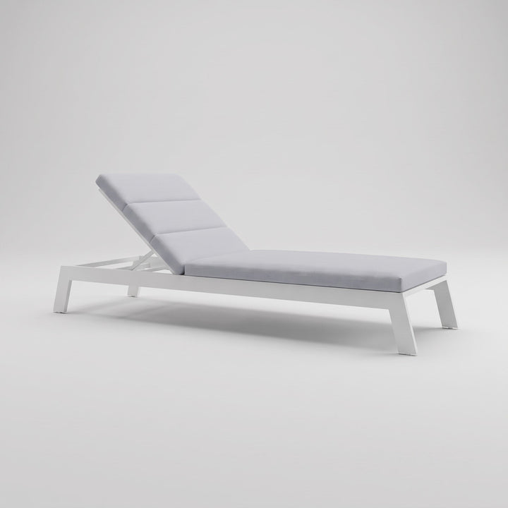 Aluminium Garden Sun Lounger with Cushion - Outdoor Reclining Chair 1