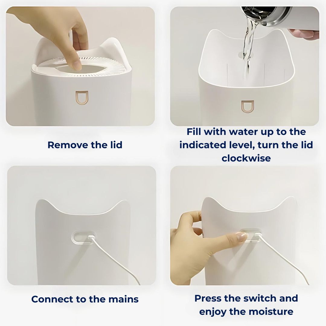 Skanto | Ultrasonic Humidifier with Mist Technology for Breathable &