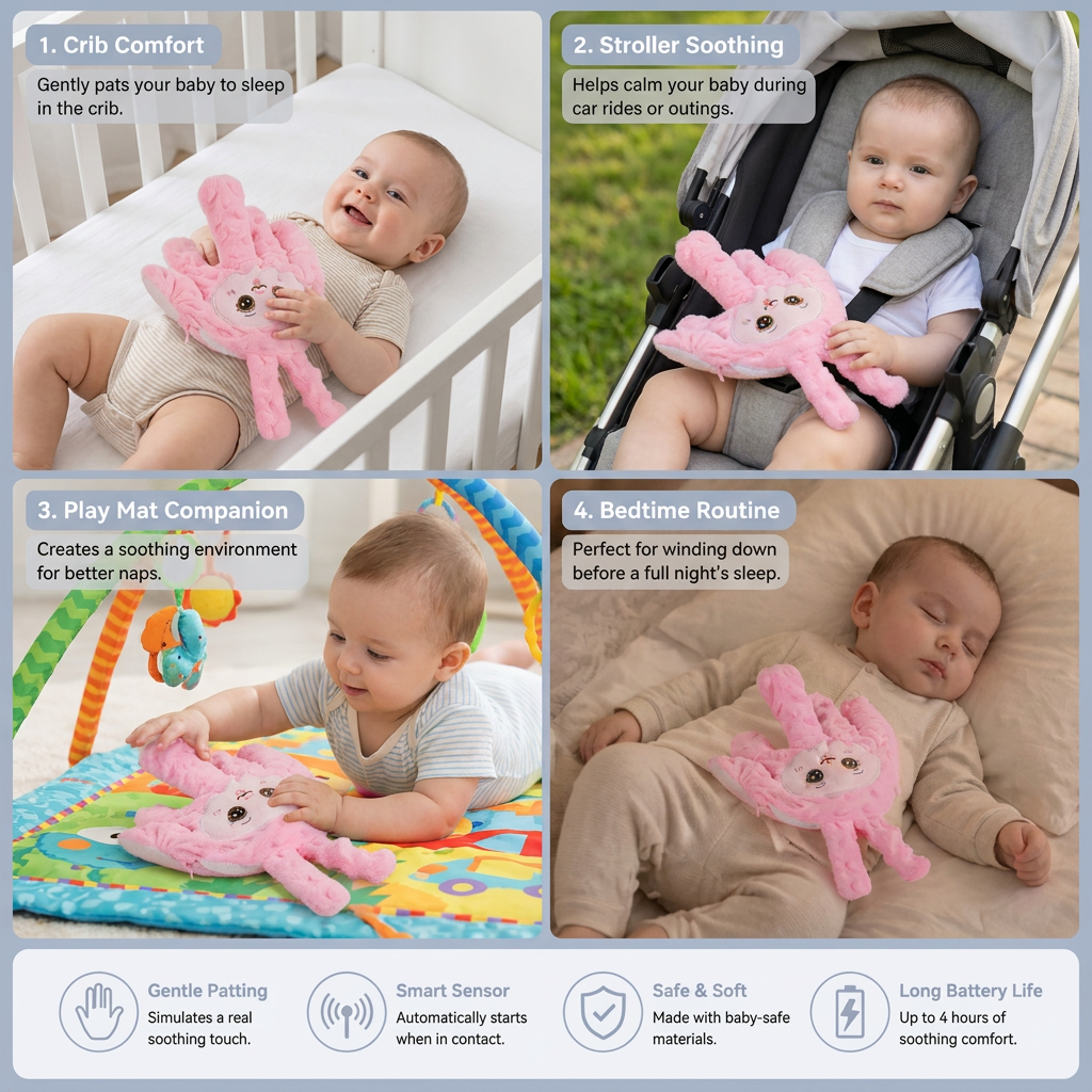 Baby Sleep Aid with Gentle Patting Function – Supports Calm and Independent Sleep 5