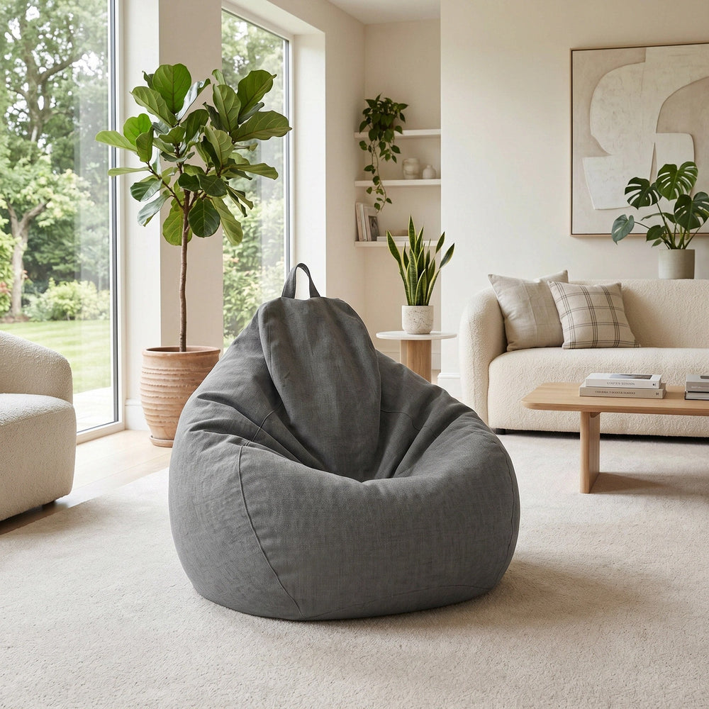 Bean Bag Chair Cover - Large Washable Bean Bag Cover Without Filling 1