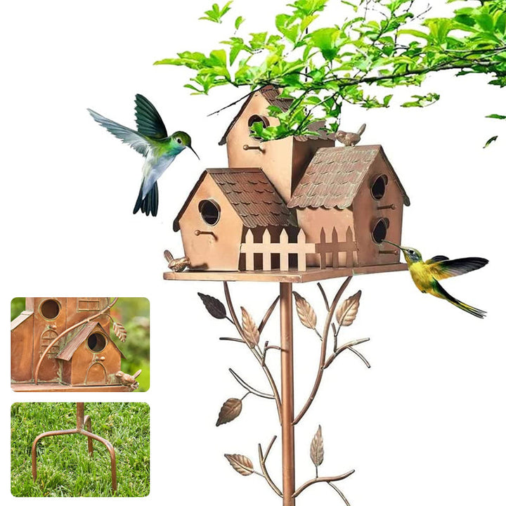 Birdhouse Garden Stakes | Bowlift 11