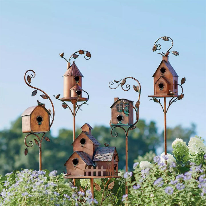 Birdhouse Garden Stakes | Bowlift 2