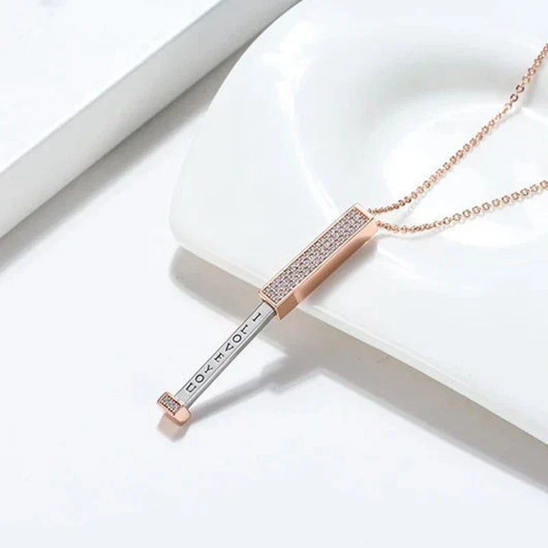 I Love You Engraved Pendant Necklace | Gift for Her, Twin Pack
