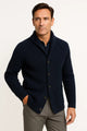 Men's Knit Wool Cardigan with Buttons, Casual Fit