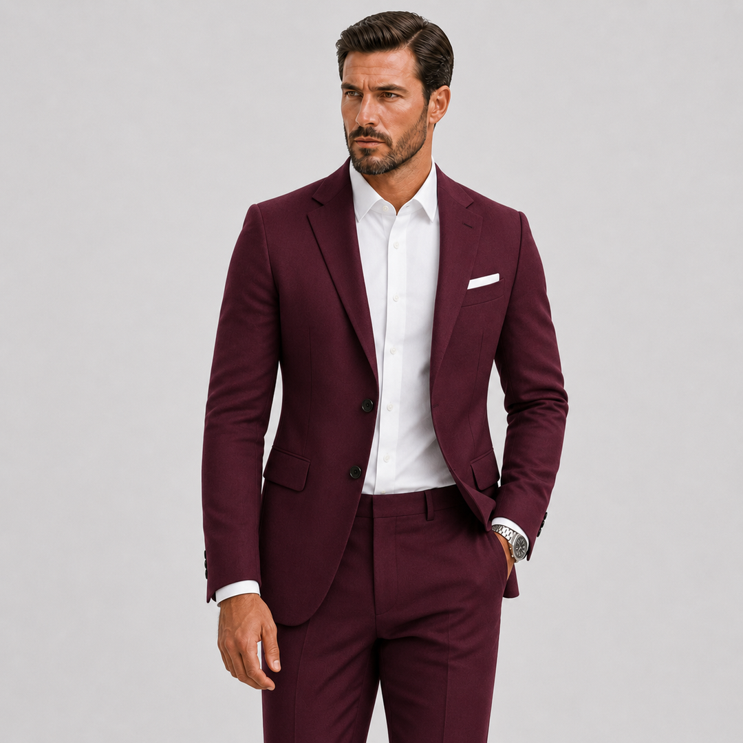 Men's Slim-Fit Suit for Weddings and Smart Occasions