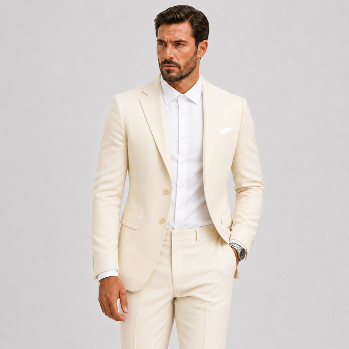 Men's Slim-Fit Suit for Weddings and Smart Occasions