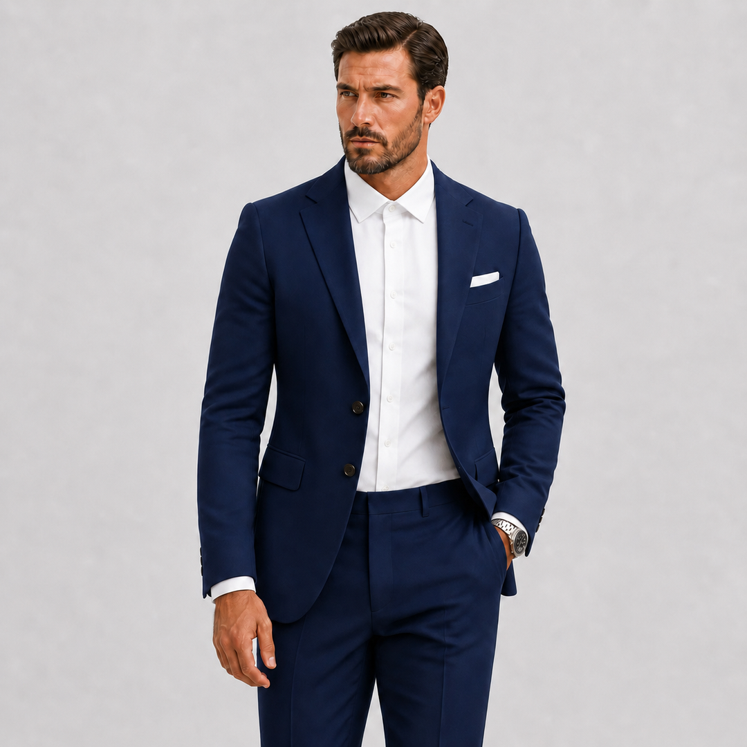 Men's Slim-Fit Suit for Weddings and Smart Occasions