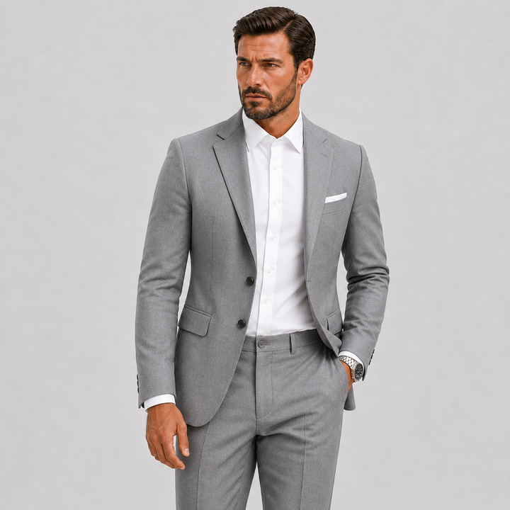 Men's Slim-Fit Suit for Weddings and Smart Occasions