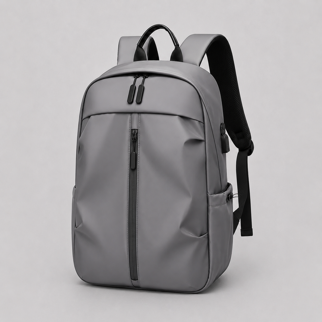Unisex Water-Resistant Backpack with USB Port