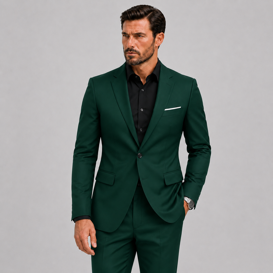 Men's Slim-Fit Suit for Weddings and Formal Occasions