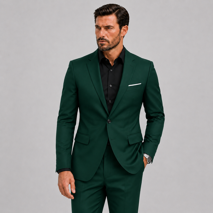 Men's Slim-Fit Suit for Weddings and Formal Occasions