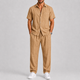 Men's Summer Set with Shirt and Wide-Leg Trousers