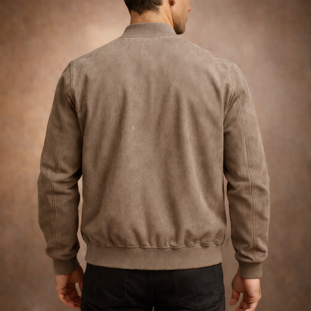 Men's Oversized Bomber Jacket for Layering, image 4