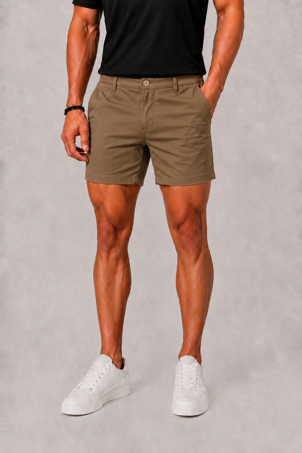 Men's Chino Shorts with Slip Pockets