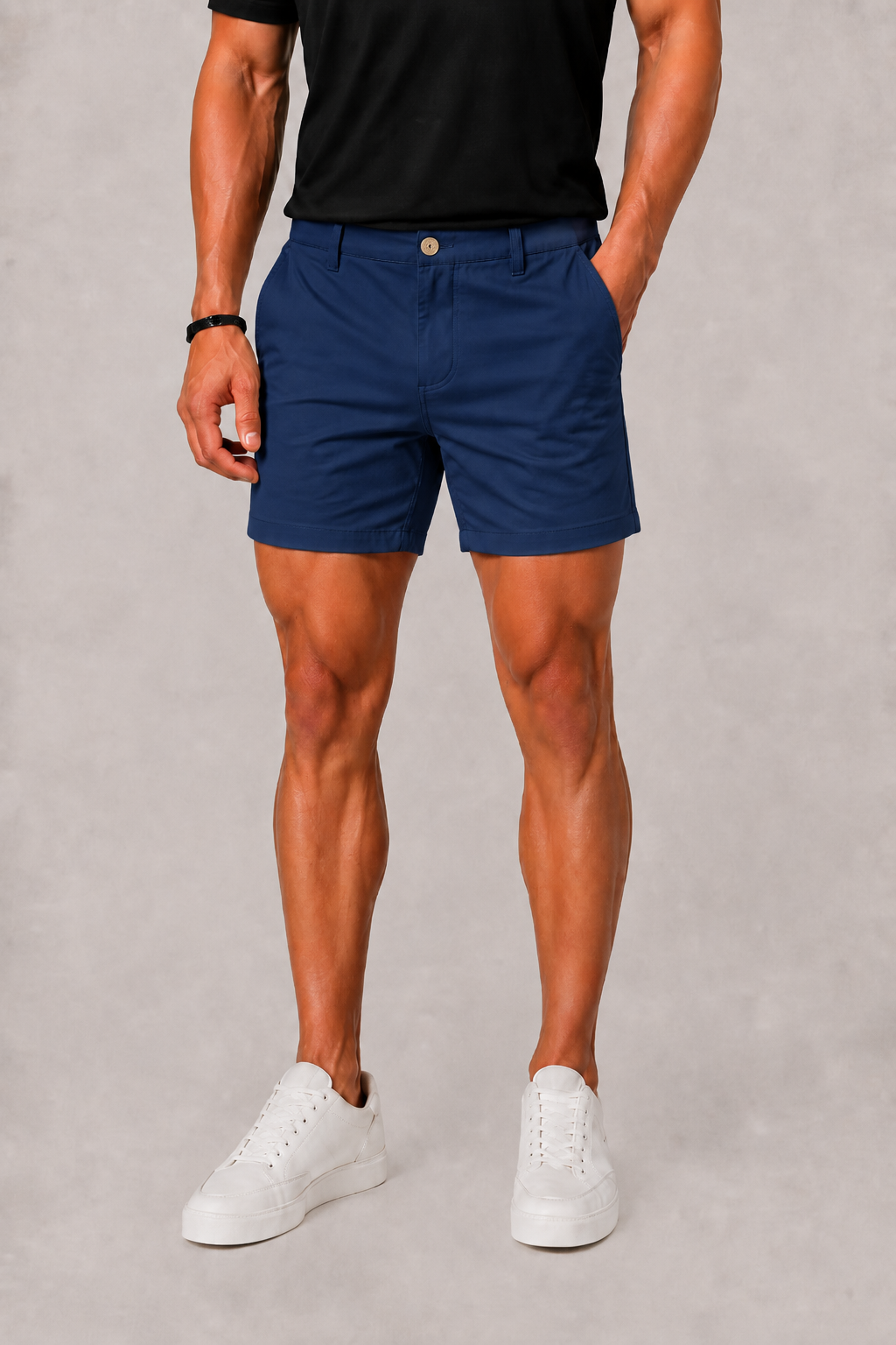 Men's Chino Shorts with Slip Pockets