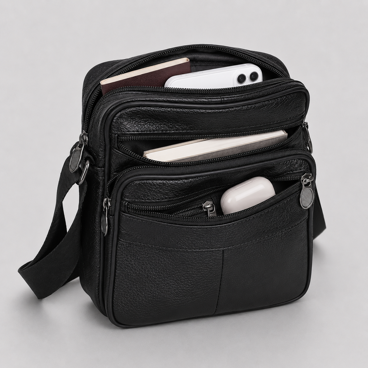 Men's Genuine Leather Shoulder Bag