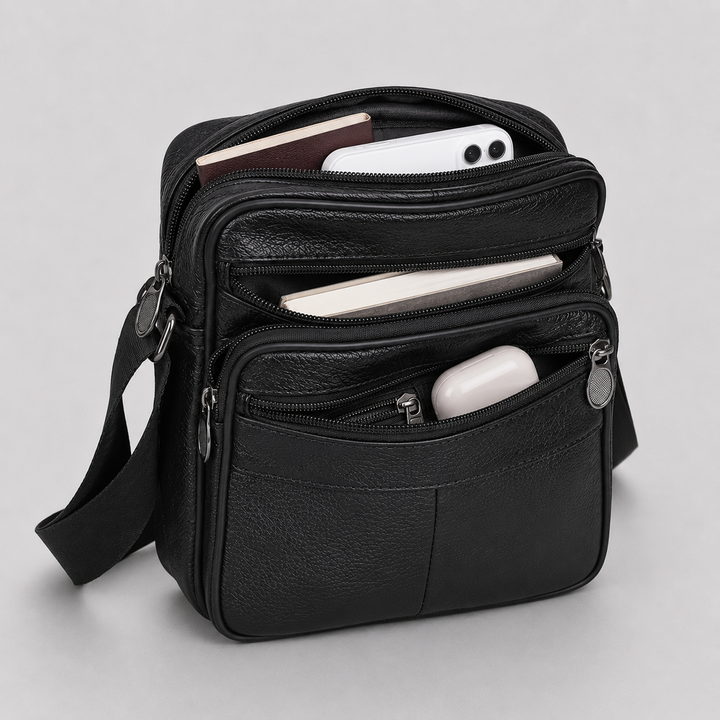 Men's Genuine Leather Shoulder Bag