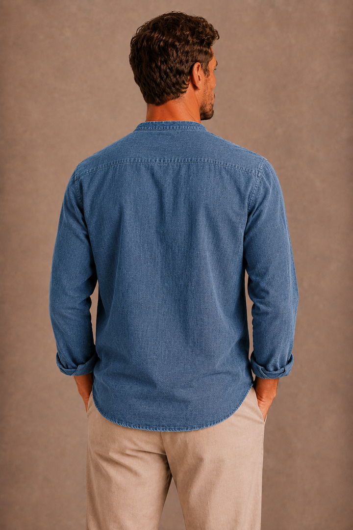 Men's Long-Sleeve Henley Shirt